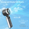 Portable Compact Handheld Fan, 3600mAh, USB Rechargeable Battery Operated, 5