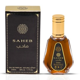Ard al Zaafaran Saheb Eau De Parfum Spray 50ml (1.7 oz) | Warm Spicy, Floral & Woody Notes with a Captivating Finish