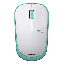 Elecom M-IR07DRGN Wireless Mouse, Includes Receiver, Size M, 3 Buttons, Infrared Sensor, Energy Saving, Green