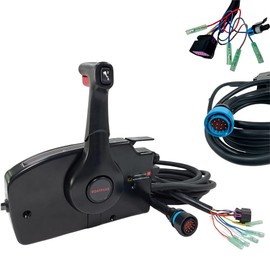 Boat Throttle Control 881170a13-4000 Side Mounted For Mercury Throttle Controls 4-stroke 14pins With Trim Switch Right Hand Pull To Open
