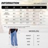 Men's Baggy Jeans Loose Fit Wide Leg Denim Pants Skateboard