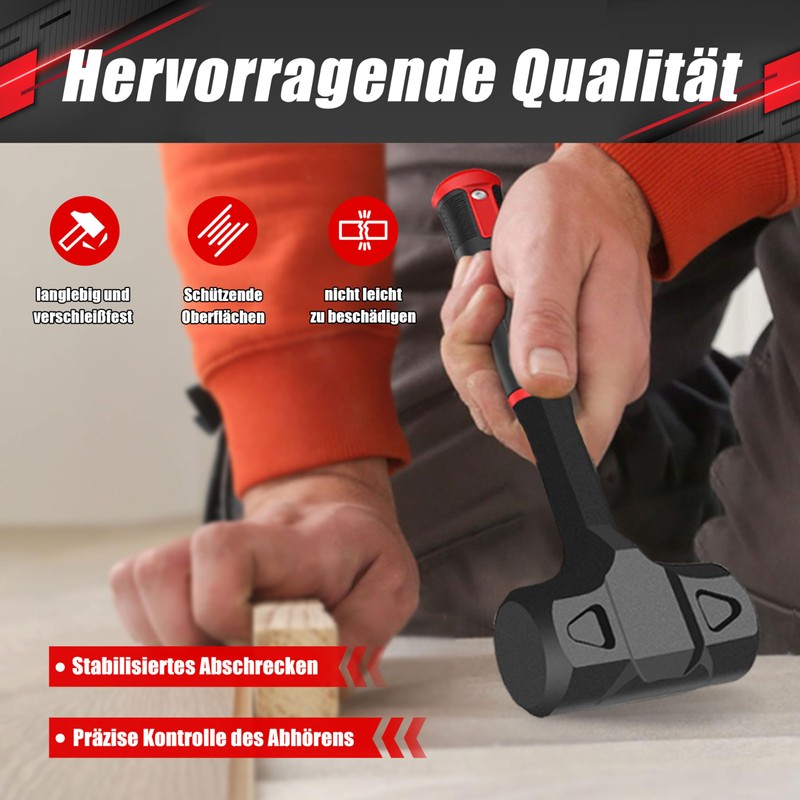 2lb Non-Rebound Rubber/Plastic Hammer (New Model)