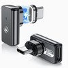 DuHeSin USB C Magnetic Adapter 240w, (2 Pack) 90 Degree