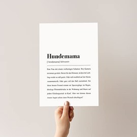 Hundemama Definition: DIN A4 Plakat