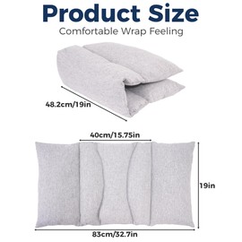 Wheelchair Lateral Support wheelchair back side support guards cushion for pressure relief, wedge cushion improve sitting posture, assist for elderly, wheelchair accessories chair side pads pillow.
