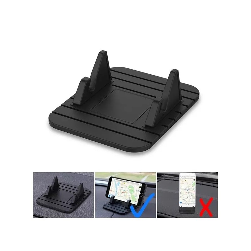 Unbranded Car Anti-Slip Dashboard Rubber Mat Mount Holder Pad Stand