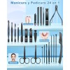 Manicura Y Pedicura, Lonk Set Manicura Multifuncional 24 Pcs