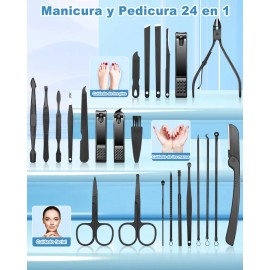 Manicura Y Pedicura, Lonk Set Manicura Multifuncional 24 Pcs