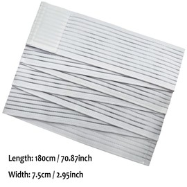 Cold Pack Strap, Elastic Belt to Wrap Cold Pack, Ice Pack Extender Strap, Add Length to Most Ice Pack, Multifunctional (White)