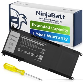 NinjaBatt Battery for Dell 33YDH 17 7000 7779 13 7353 17 7778 15 7778 15 7577 P30E 7786 7773 3779 G5 / 7588 3579 5587 G7 / G3 Latitude 13 3380 14 3490 – High Performance [15.2V/56Wh]