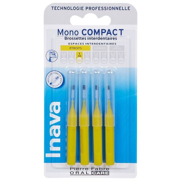 Inava Mono Compact Brossettes Interdentaires 1 mm