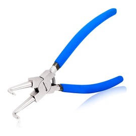 SPEEDWOX Snap Ring Pliers for Holes, Curved Claws, 90° Tip Diameter 0.09 inches (2.24 mm), C-Shaped Retaining Ring, Tool