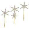 VICASKY 1Set Bling Rhinestone Hair Clips for Women Stylish Star