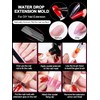 EBANKU 96PCS Clear Matte Dual Nail Forms Kit Full Cover