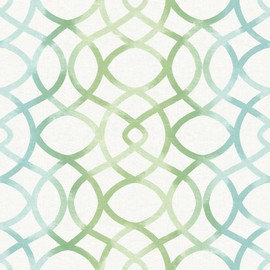 A-Street Prints 2697-78032 Twister Aquamarine Trellis Wallpaper,