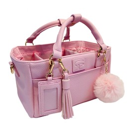 Ice Skating Tote Bag - Great for Skate Guards Water Bottle and Other Skating Accessories (Pink)