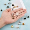 PandaHall 120pcs Bottom Stud Bag Feet 4 Colors Cone Studs