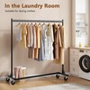 Hoctieon Z Rack, Rolling Clothes Racks with Z-Base, Heavy Duty