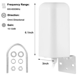 High Gain 10dBi External SMA Male/Dual TS9 4G LTE 5G Signal Booster Outdoor Antenna for Netgear Nighthawk M6 MR6110 MR6150 MR6500 M6 Pro M5 MR5100 MR5200 4G 5G Cellular Mobile Hotspot Router, Eifagur