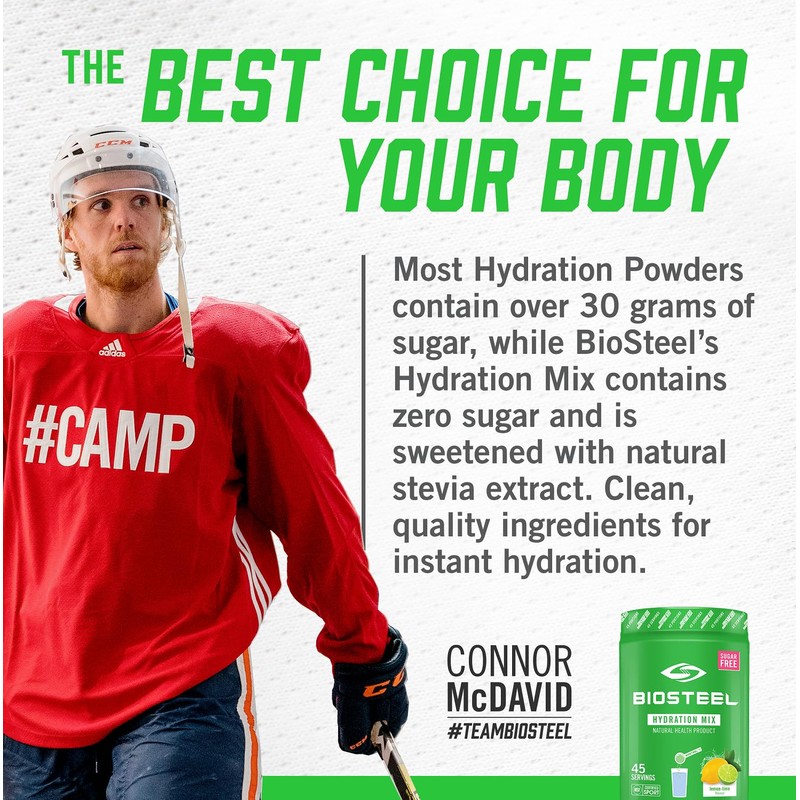 BioSteel Hydration Mix, Great Tasting Hydration with Zero Sugar, and