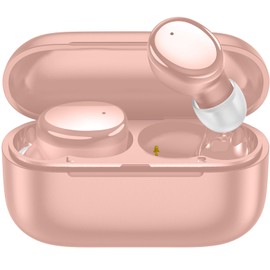 kurdene Wireless Earbuds Bluetooth 5.3 in Ear Buds Light Weight Headphones,Deep Bass Sound,Built in Mics Headset,Clear Calls Earphones for Sports Workout Pink01