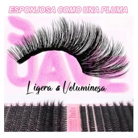 Kit De Extensión De Pestañas 3d Diy Grupos Accesorios 800pcs                                                                                          
