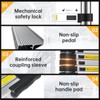 ZenAscend 10.5ft Telescoping Ladder, Multi-Purpose Collapsible Ladder with Hook, Aluminum