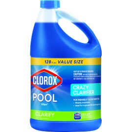 Clorox® Pool&Spa™ Swimming Pool Crazy Clarifier, Creates Crystal Clear Pool Water, 128 Fl Oz (Pack of 1)