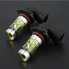2PC 9006 100W 4300K Yellow LED Headlight Bulbs Kit Fog