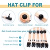 Sucrain 5 Pieces Adjustable Hat Strap Clips Hat Chin Cord