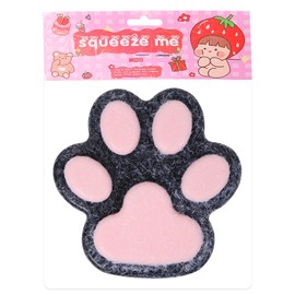 1pcs 5.5in Big Cat Paw Squishy FuFu Squishy Cute Adorable Soft Silicone Squeeze Toy for Stress Relief Kawaii Squishies PVC Toys,OPP Packaging Gifts for Kids Teenage