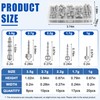 Nail Weights for Bass Fishing, 65pcs Insert Sinkers Wacky Worm