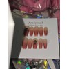♡Dry rose gradient [Handmade nail tip] Emily Nail - Short