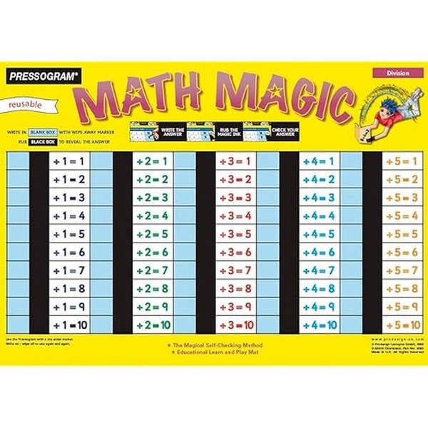 TimeTEX - Magic Board "Mathematics" - English Division Result |
