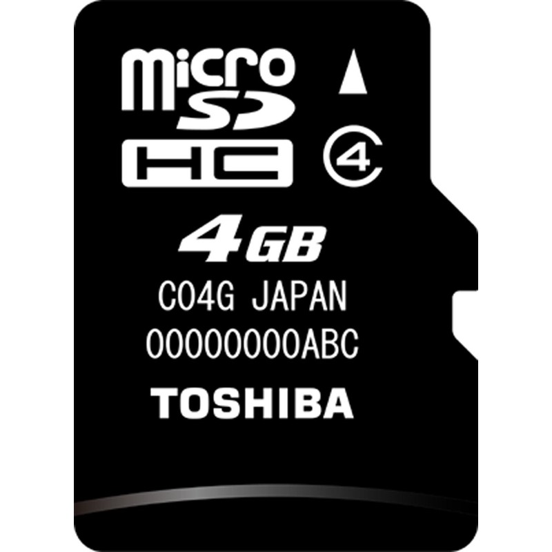 Toshiba 4 GB Micro SD Memory Card