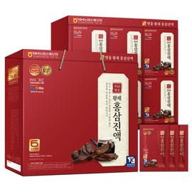 황제 6년근 홍삼진액 60ml x 30포 4박스 팩 건강 효도 명절 설 추석 선물 세트 Emperor 6-Year-Old Red Ginseng Extract 60ml x 30 Pouches - 4 Box Pack Health Gift Set for Holidays Chuseok Seollal