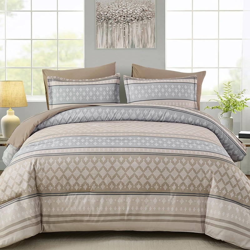 Drucon Boho Comforter Set King Size,7 Pieces Bed in a
