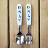 Nagao Children's Spoon and Fork Set, 5.4 inches (13.8 cm),