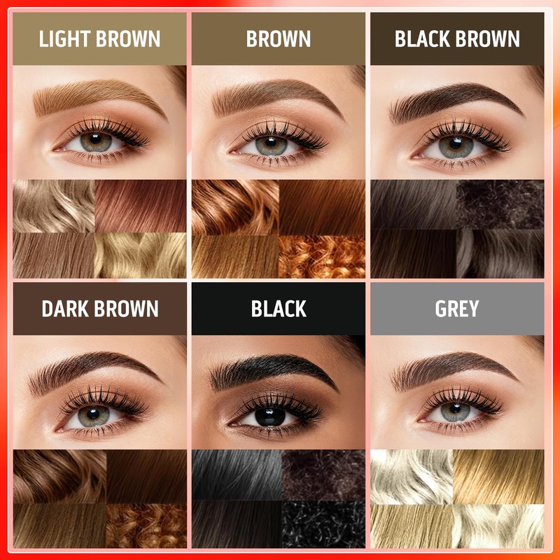 Rogdoo Eyebrow Pen-2-in-1 Dual-Ended Waterproof Eye Brow Pencils for Women