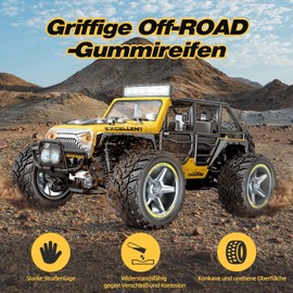 PENGBU RC Remote Controlled Car from 8 6 5 4 Years, Remote Controlled Car from 6 8 Years, Monster Truck Remote Controlled from 6 Years, 1/22 RC Car Children with Remote Control, 2.4 GHz, All Terrain