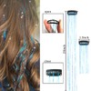Clip in Hair Tinsel Pack of 12 Pcs 24 Inch