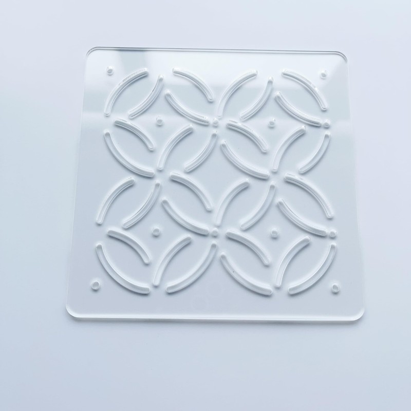 Acrylic Sashiko Stencil, Embroidery Pattern Template, Quilting Stencil Tool, 12