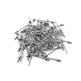 Antrader 1/8" x 1/4" 304 Stainless Steel Blind Rivets Pull Rivets Rivets Core Decoration Rivets Pack of 100