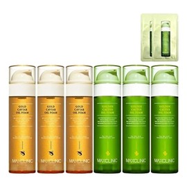 Max Clinic Oil Foam Cleansing 110g 3 golden cactus + 3 caviar + 2 samples / 맥스클리닉 오일 폼 클렌징 110g 골든 선인장 3개+캐비어 3개+샘플 2개