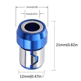 1/4 Inch/ 6.35 mm Universal Magnetic Screw Ring Bit Magnetizer Ring Metal Magnetizer Screw, Removable for Hex Screwdriver and Power Bits