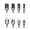 8Pcs Woodworking Chamfer Drilling Tool Wood Plug Cutter Drill Bit