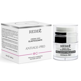 Rebel Antiage Pro elastische Anti-Aging-Gesichtscreme | Anti-Falten-Creme speziell für trockene, asphärische und analästische Haut | mit Peptiden | Sofortiger Lifting-Effekt | Airless Topf 50 ml