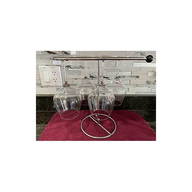 Happy Hour Stemware Drying Rack, Silver