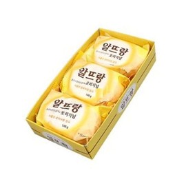 Altrang cosmetic soap 140g 3 pack natural ingredient yellow face soap / 알뜨랑 화장 비누 140g 3개입 천연 성분 옐로우 세수 비누