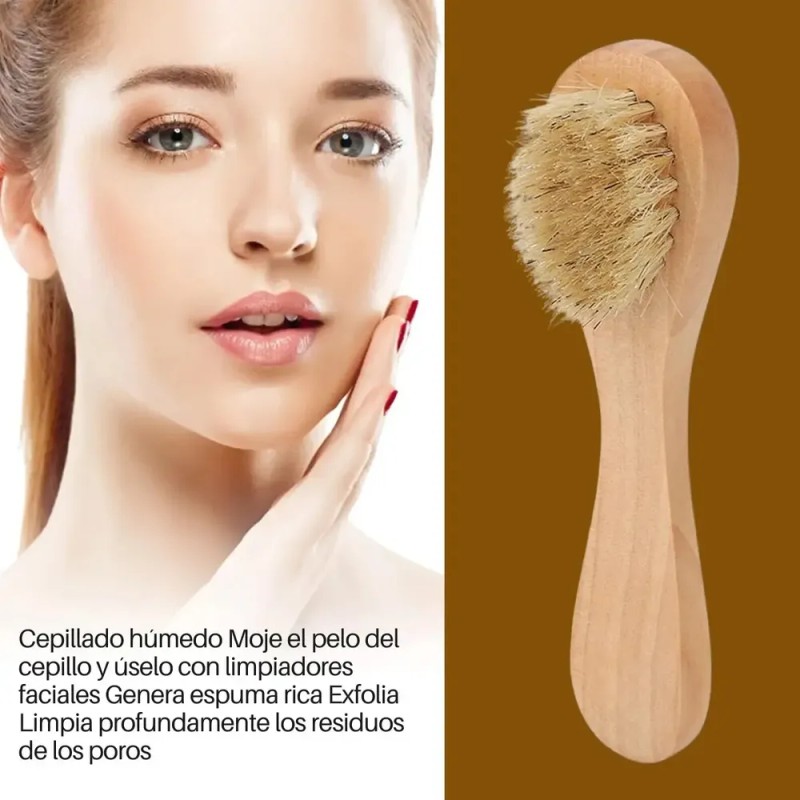 Cepillo Bambú Facial Rostro Exfoliante Cerdas Maltratadafull